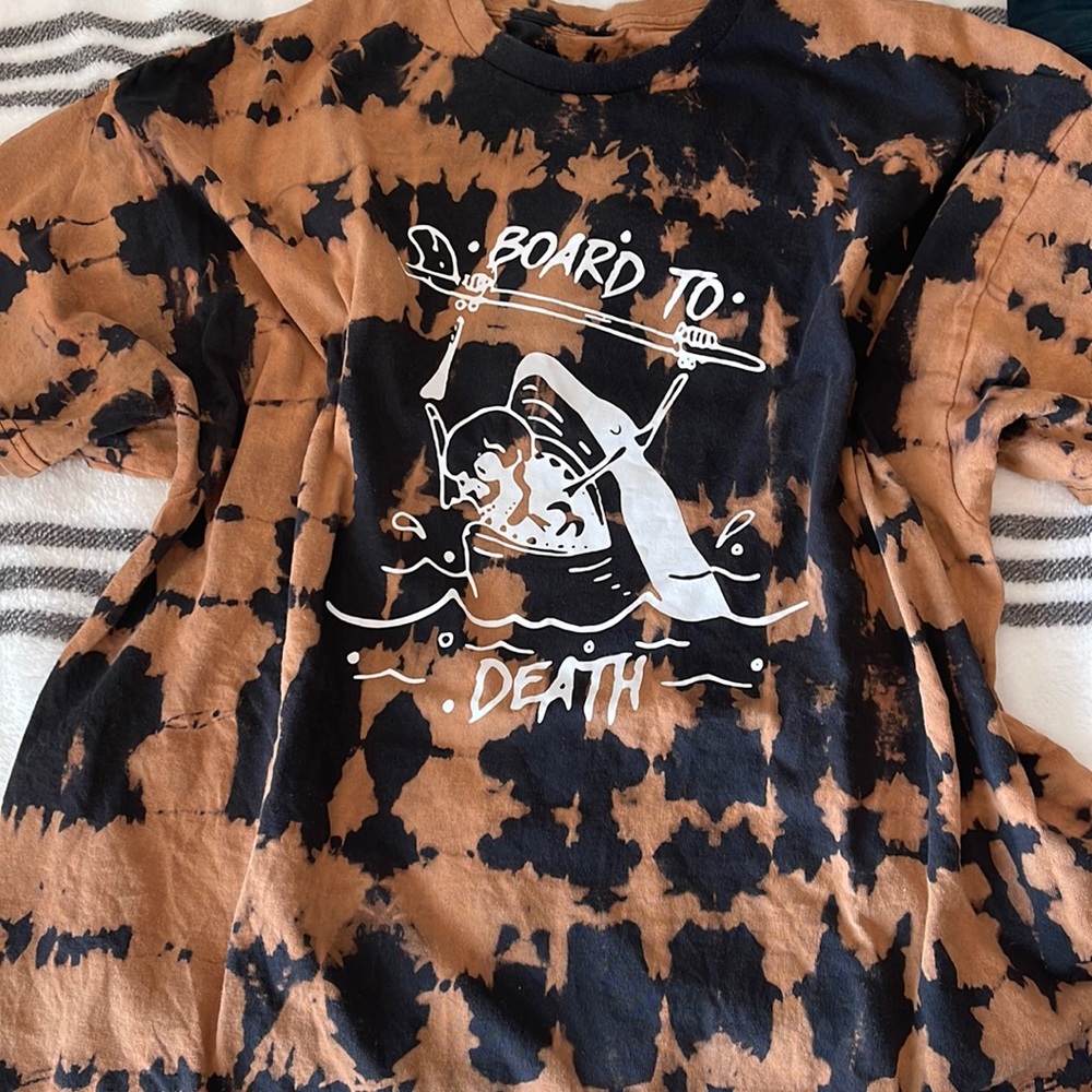 Bleach dyed cotton shirt